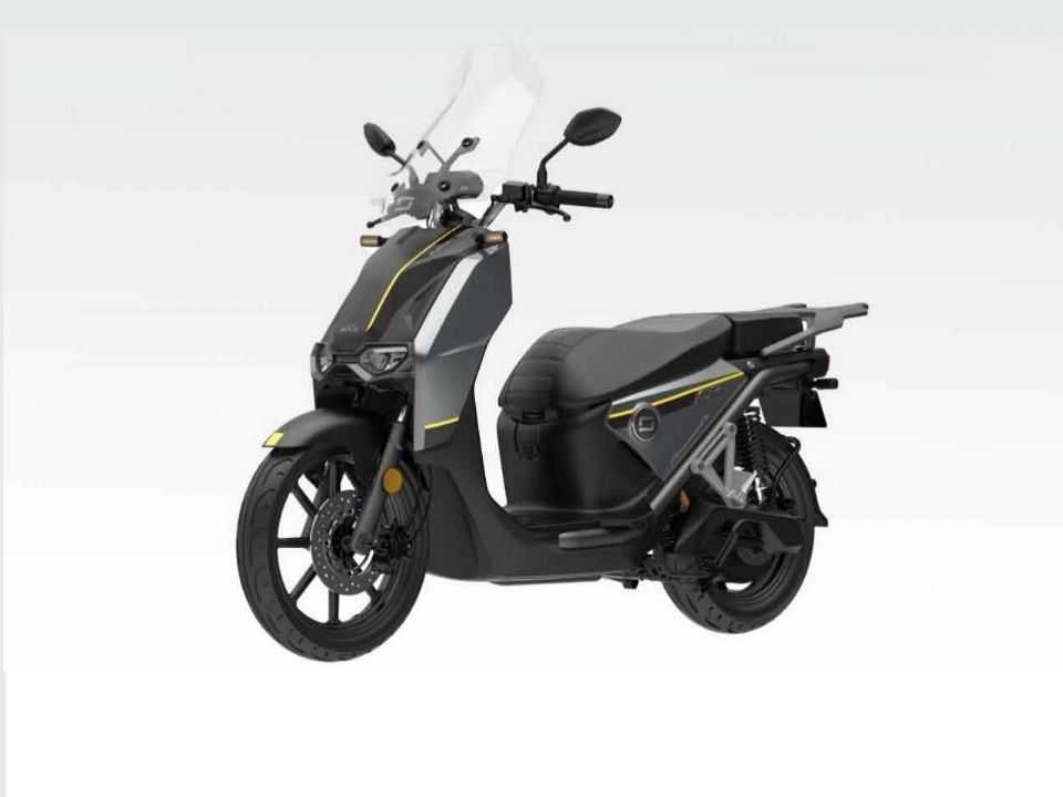 Super Soco CPx scooter elétrico frente-lateral